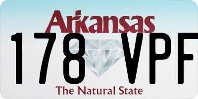 AR license plate 178VPF