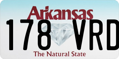 AR license plate 178VRD