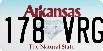 AR license plate 178VRG