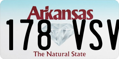 AR license plate 178VSV