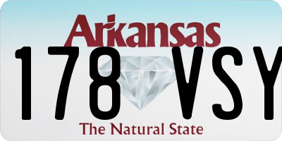 AR license plate 178VSY