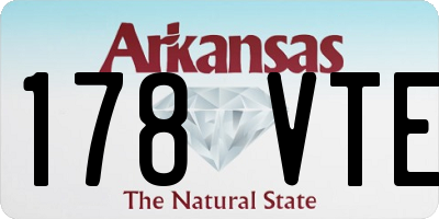 AR license plate 178VTE