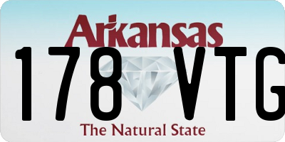 AR license plate 178VTG