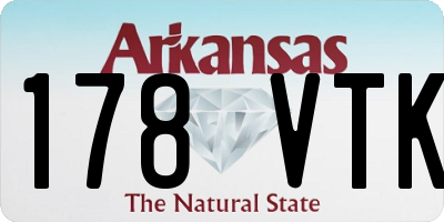 AR license plate 178VTK
