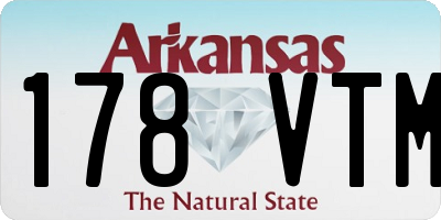 AR license plate 178VTM