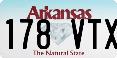 AR license plate 178VTX