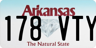 AR license plate 178VTY
