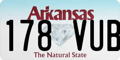 AR license plate 178VUB