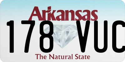 AR license plate 178VUC