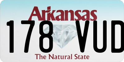 AR license plate 178VUD