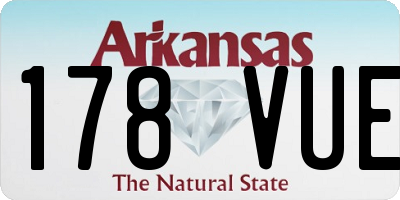AR license plate 178VUE