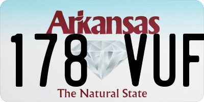 AR license plate 178VUF