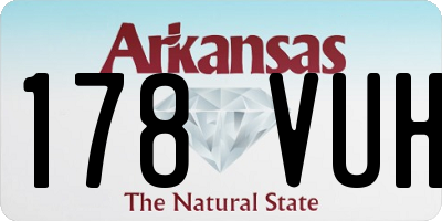 AR license plate 178VUH