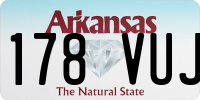AR license plate 178VUJ