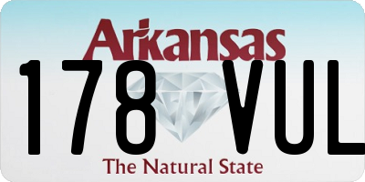 AR license plate 178VUL