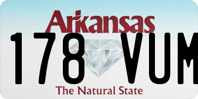 AR license plate 178VUM