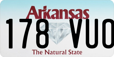 AR license plate 178VUO