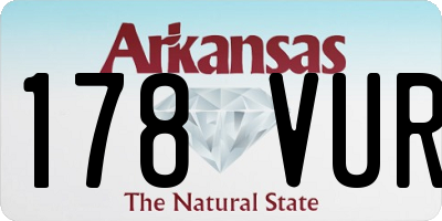 AR license plate 178VUR