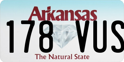 AR license plate 178VUS