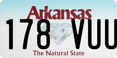 AR license plate 178VUU