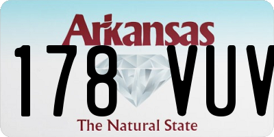 AR license plate 178VUV