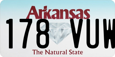 AR license plate 178VUW