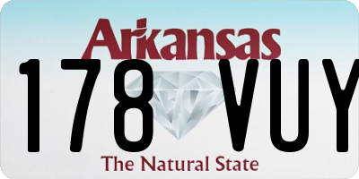 AR license plate 178VUY