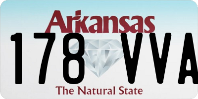 AR license plate 178VVA