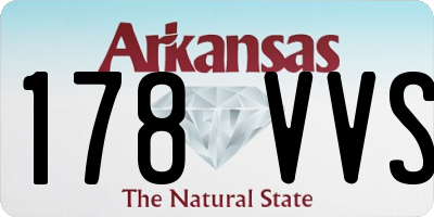 AR license plate 178VVS