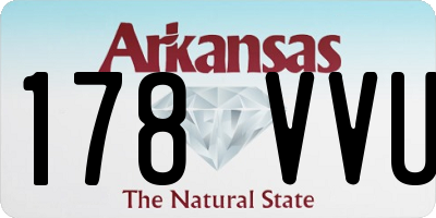 AR license plate 178VVU