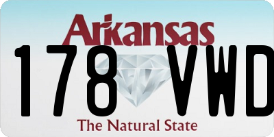 AR license plate 178VWD
