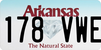 AR license plate 178VWE