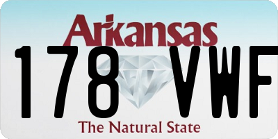 AR license plate 178VWF
