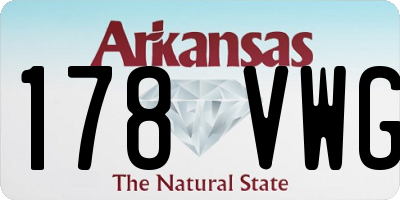AR license plate 178VWG