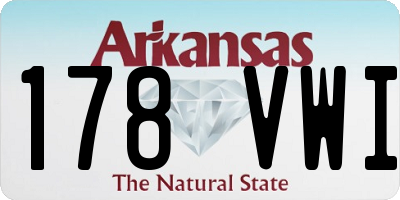 AR license plate 178VWI