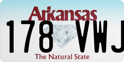 AR license plate 178VWJ