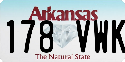 AR license plate 178VWK