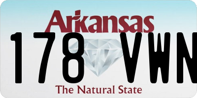 AR license plate 178VWN