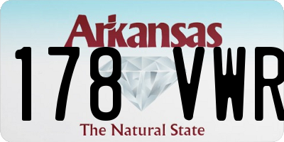 AR license plate 178VWR