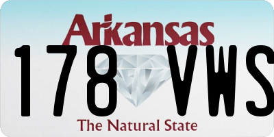 AR license plate 178VWS