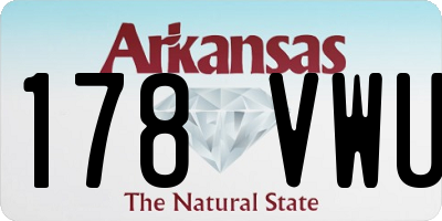 AR license plate 178VWU