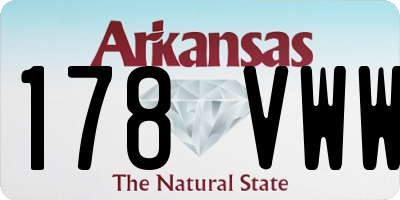 AR license plate 178VWW