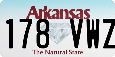AR license plate 178VWZ