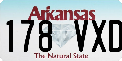 AR license plate 178VXD