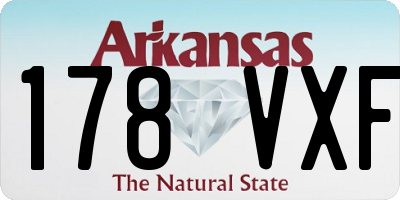 AR license plate 178VXF