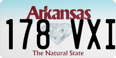 AR license plate 178VXI