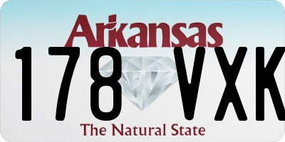 AR license plate 178VXK