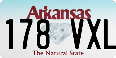 AR license plate 178VXL