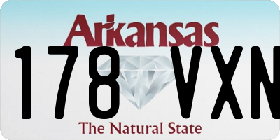 AR license plate 178VXN