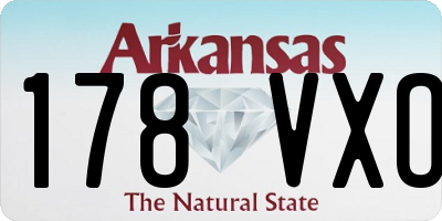 AR license plate 178VXO
